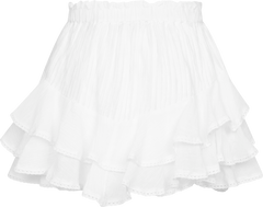 Frill Skirt Shorts - Offwhite