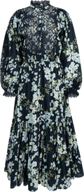 Cotton Slub Midi Dress - Cherry Blossom