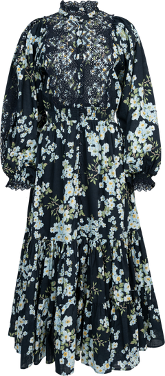 Cotton Slub Midi Dress - Cherry Blossom