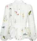 Aliah Garden Blouse - White Garden