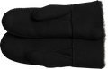 Mina Shearling Mittens - Black