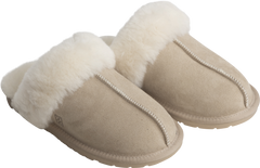Selma Shearling Slippers - Beige