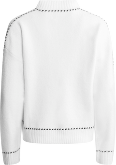 Amalie Stitch Cardigan - White