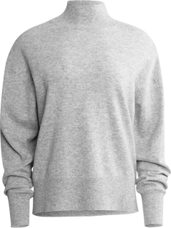 Nina Wool Knit Sweater - Grey Melange