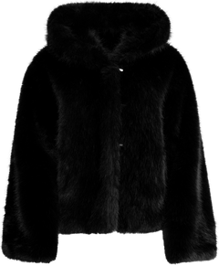 Astrid Faux Fur Jacket - Black