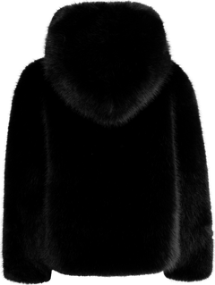 Astrid Faux Fur Jacket - Black