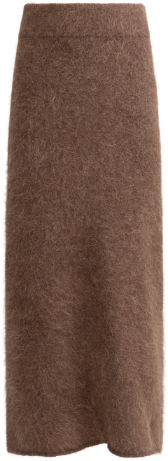 Fure Fluffy Skirt - Dark Brown