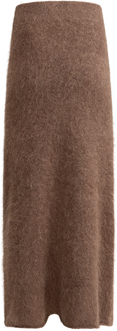 Fure Fluffy Skirt - Dark Brown