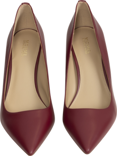 Alina Flex Leather Pump - Deep Red