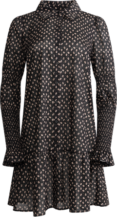 Lara Dress - Taupe Flower Print