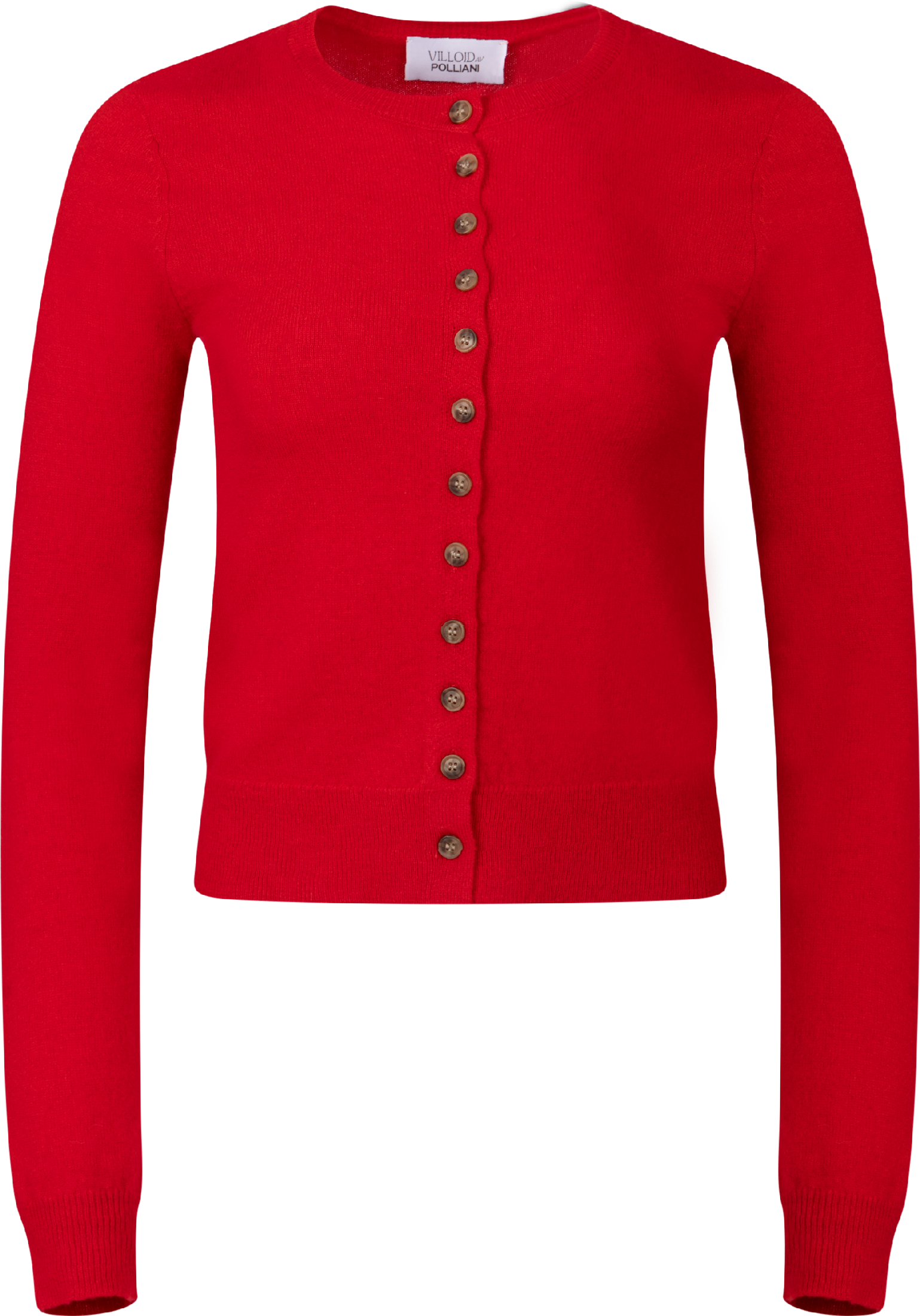 Jenny Knit Wool Cardigan - Red