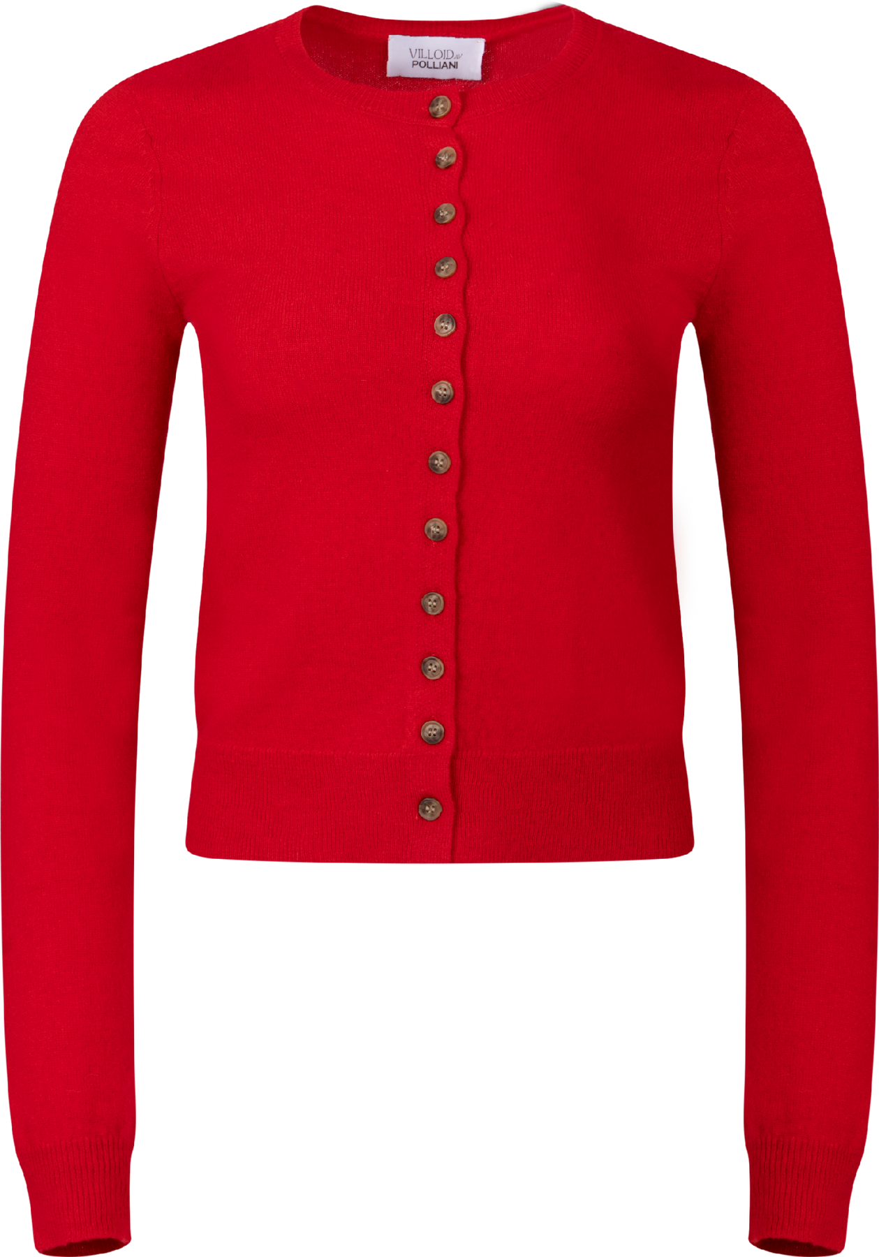 Jenny Knit Wool Cardigan - Red