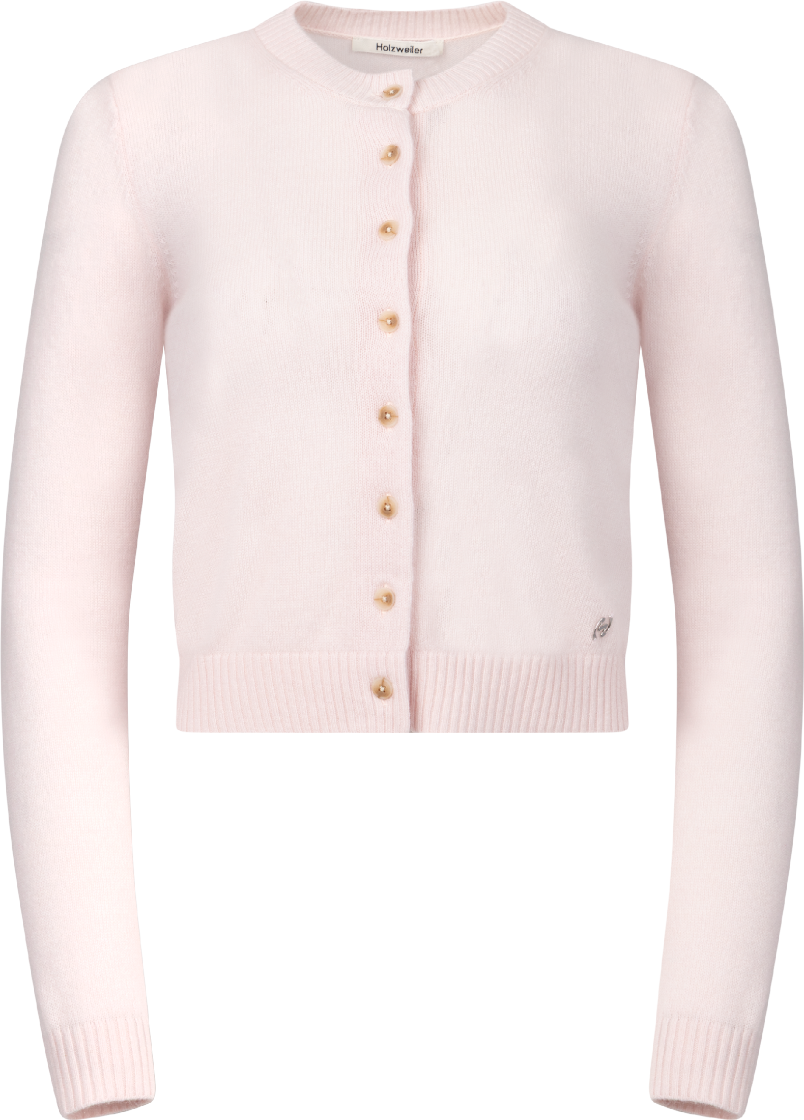 W. Cashmere Cardigan - Lt. Pink
