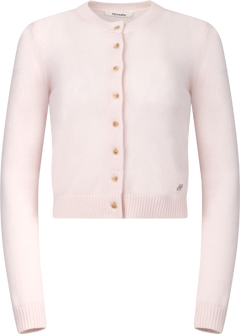 W. Cashmere Cardigan - Lt. Pink