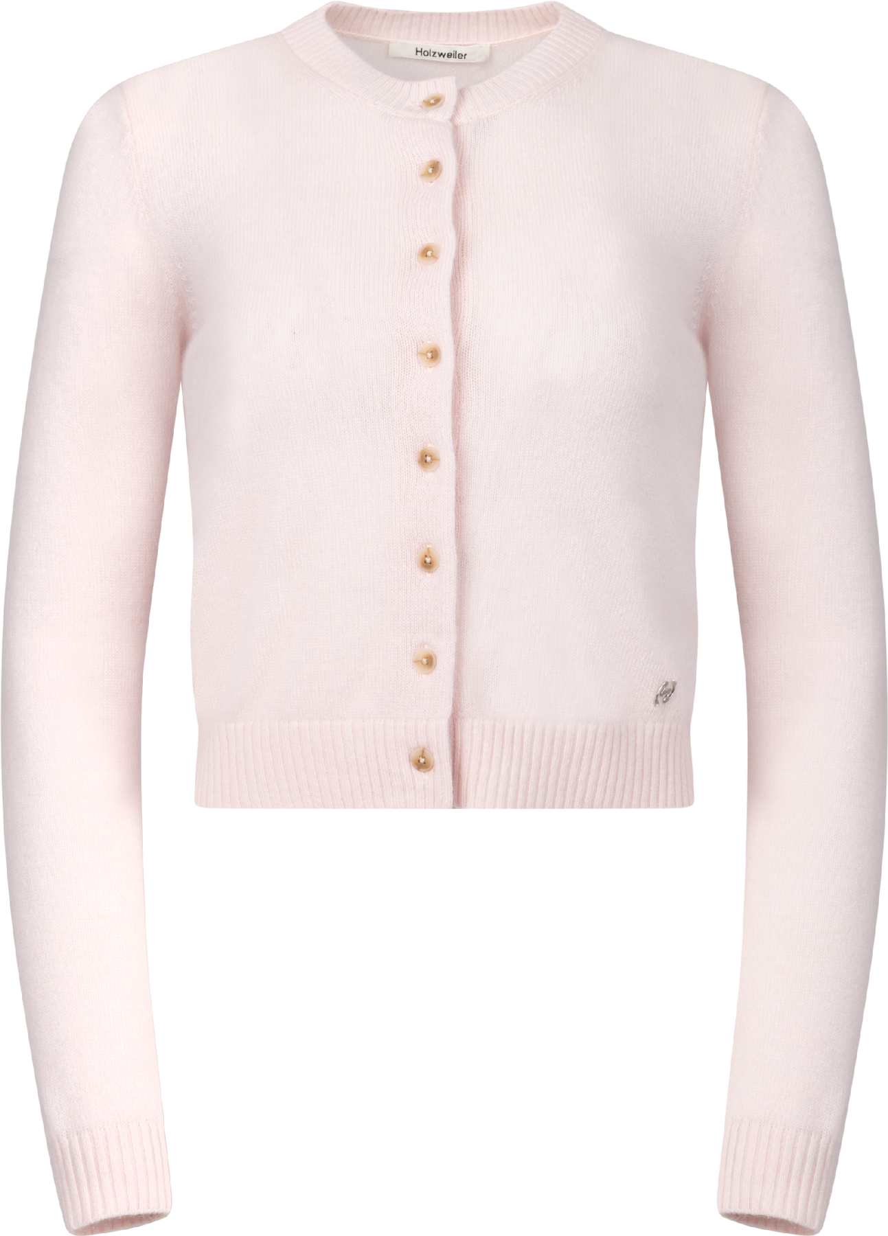W. Cashmere Cardigan - Lt. Pink