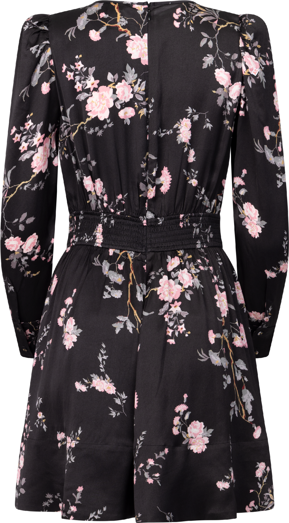 Satin Mini Dress - Midnight Garden