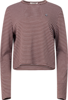 Street Stripe Long Sleeve - Burgundy Stripe