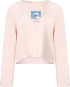 Kitty Long Sleeve - Lt. Pink