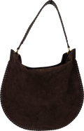 Oskan Hobo Soft Suede Leather Braided - Coffee