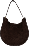 Oskan Hobo Soft Suede Leather Braided - Coffee