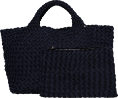 St Barths Medium Tote Double Weave - Indigo