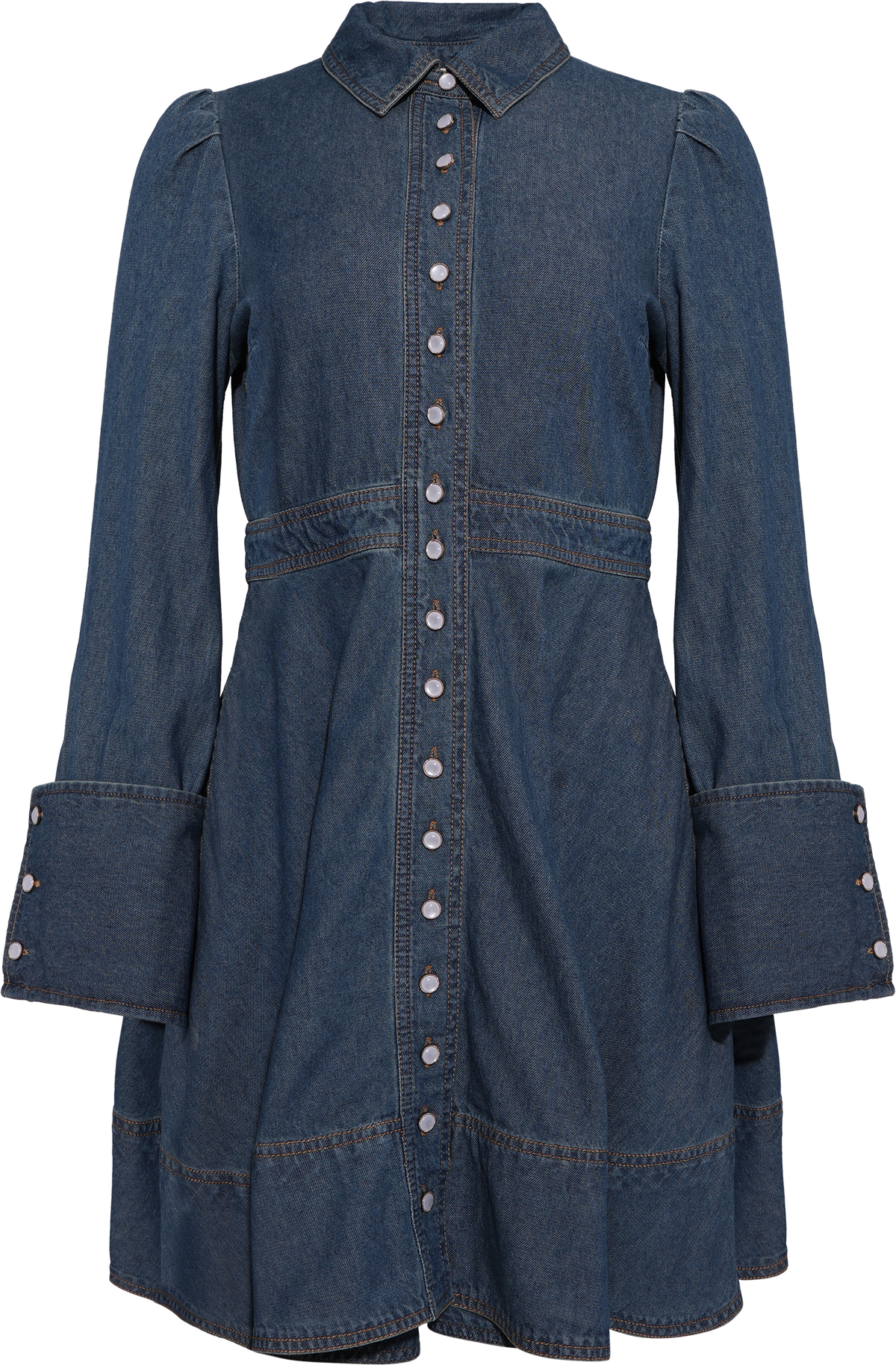 Denim Mini Dress - French Blue
