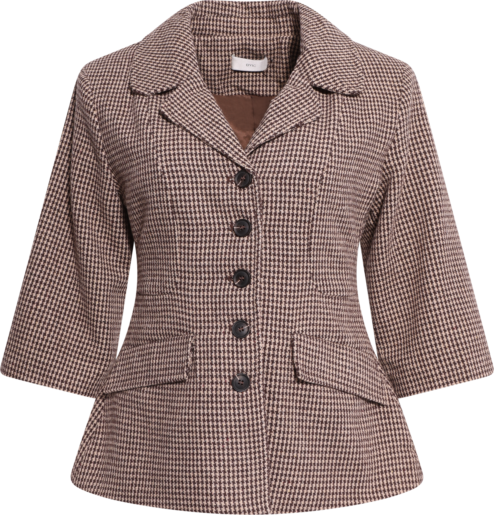 Stineic Ss Blazer - Brown Checks