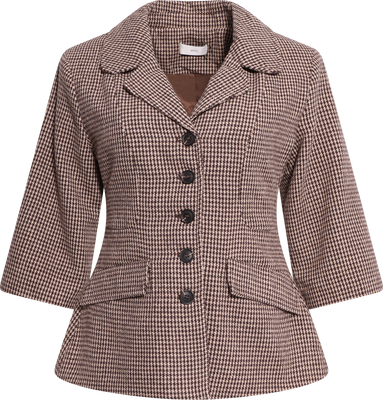 Stineic Ss Blazer - Brown Checks