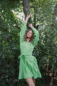 SolPW Dress - Grass Green