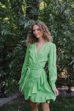 SolPW Dress - Grass Green