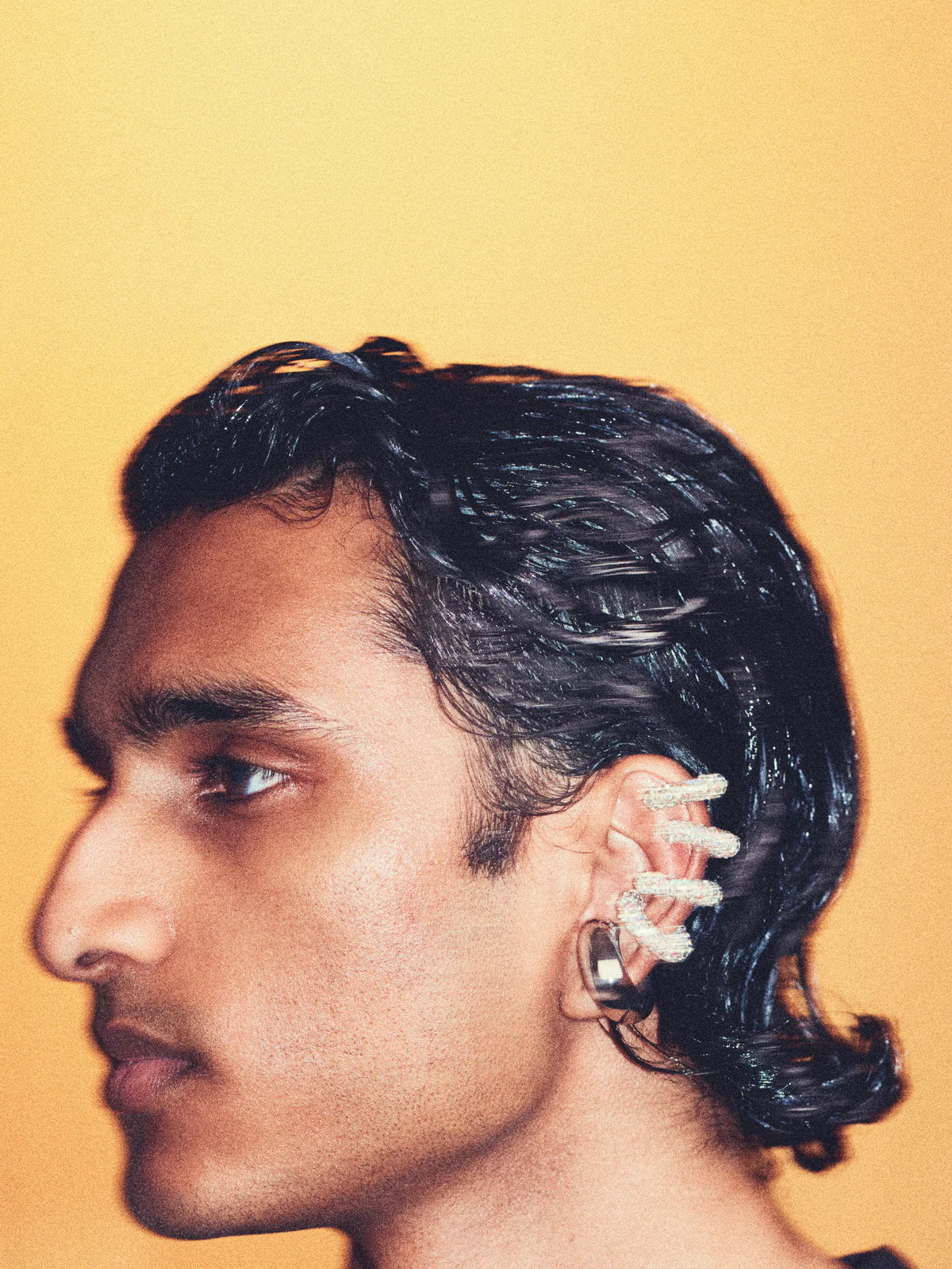 Diamond Ear Cuff - Silver