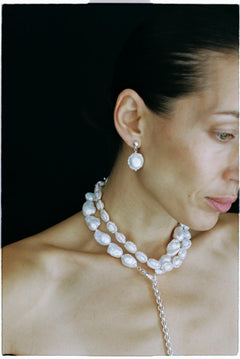 Pearl Drop Choker - Pearl