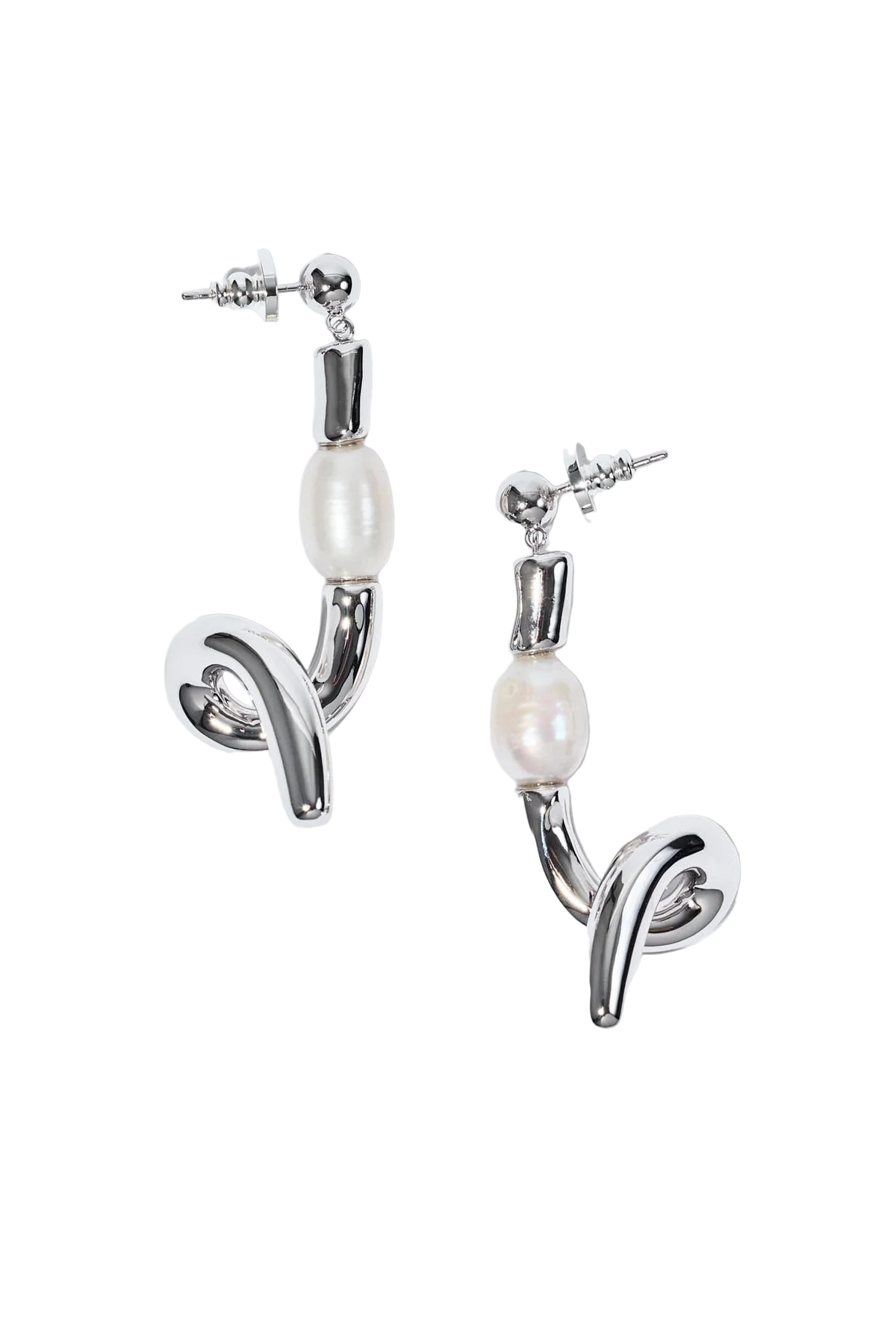 Belle Earrings - Silver