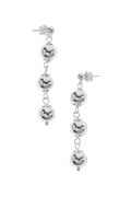 Tiny Trio Sphere Earrings - Silver