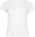 Perle Pointelle Tee - White