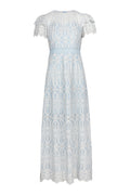 Philine Maxi Dress - Blue Embroidery