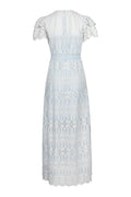 Philine Maxi Dress - Blue Embroidery