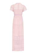 Philine Maxi Dress - Pink Embroidery