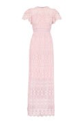 Philine Maxi Dress - Pink Embroidery