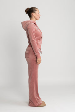 Layla Low Rise Flare Pocketed - Withered Rose