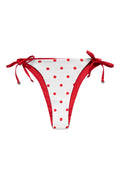 Polka Dot Iliana Reversable Bottom - White/Red