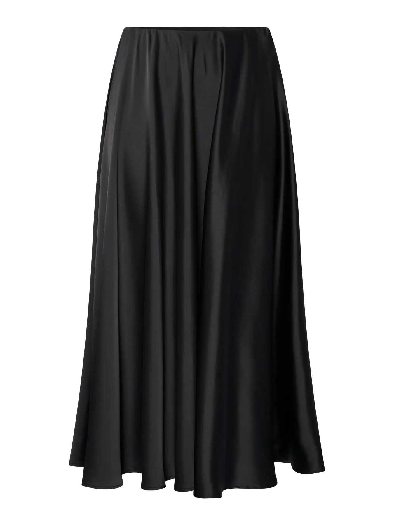 Yaspella Hw Volume Ankle Skirt - Black