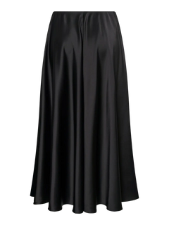Yaspella Hw Volume Ankle Skirt - Black