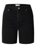 Sveja-Krista Hw Denim Shorts - Black Denim