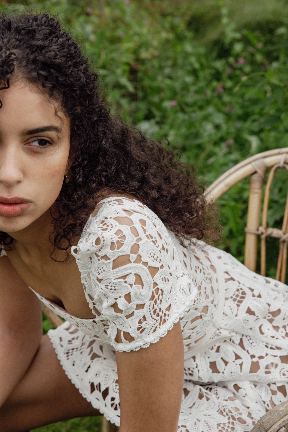 Self-Portrait - Kjoler - Floral Lace Mini Dress - White - Villoid Self-Portrait - Kjoler - Floral Lace Mini Dress - White - Villoid