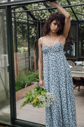 Anessa Maxi Dress - Leilani Print/Mid Blue