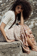 Cotton Slub Skirt - Paisley