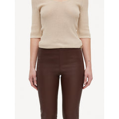 Florentina Leather Trousers - Chestnut