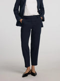 Rita-Ria Mw Crop Pant - Dark Sapphire Melange
