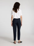 Rita-Ria Mw Crop Pant - Dark Sapphire Melange